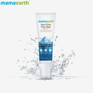 Mamaearth Aqua Glow Face Wash With Himalayan Thermal Water & Hyaluronic Acid for Intense Hydration 100Ml