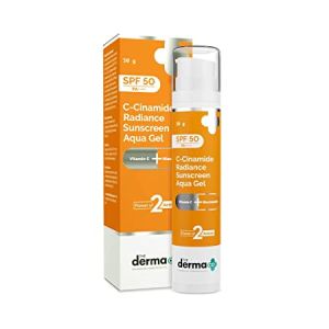 The Derma Co C-Cinamide Radiance Sunscreen Aqua Gel 50Gm