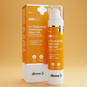 The Derma Co 1% Hyaluronic Sunscreen Aqua Ultra Light Gel 50Gm