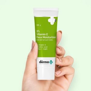 The Derma Co 3% Vitamin E Face Moisturizer With Vitamin E & Lactic Acid For Dry & Flaky Skin 100Gm