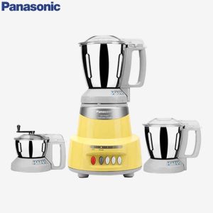 Panasonic MX-AV325 TOPAZ YELLOW 600W Elements Mixer Grinder 3 Steel Jars (Topaz Yellow)