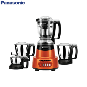 Panasonic MX-AV 425 SUNSTONE ORANGE 600W Elements Mixer Grinder 3 Steel Jars, 1 Juicer jar (Sunstone Orange)