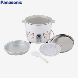 Panasonic SR-WA22(F) 2.2 ltr Drum cooker with Anodized Aluminium pan (White with Pattern)