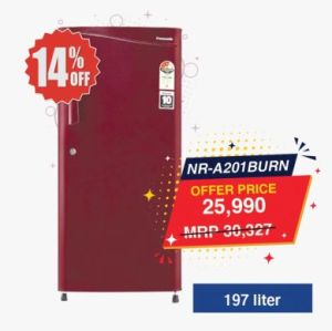 Panasonic 197Ltr. Single Door Refrigerator NR-A201BURN