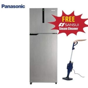 Panasonic 336Ltr. Frost-Free Double Door Refrigerator NR-BG341VSS3 Free Sansui Steam Cleaner