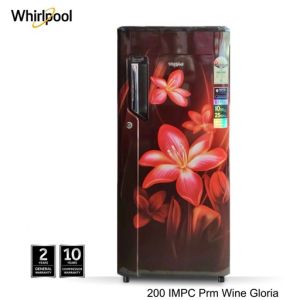 Whirlpool 185Ltr. Single Door Refrigerator 200 IMPC Prm Wine Gloria