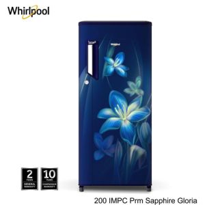 Whirlpool 185 Ltr. Single Door Refrigerator 200 IMPC Prm Sapphire Gloria