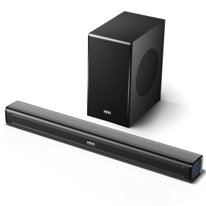 Mivi Fort S180 Soundbar With Sub woofer, 180W, Surround Sound, 180 W Bluetooth Soundbar (Black, 2.1 Channel)