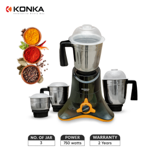 Konka 750W  Tornado Mixer Grinder 3 Jar