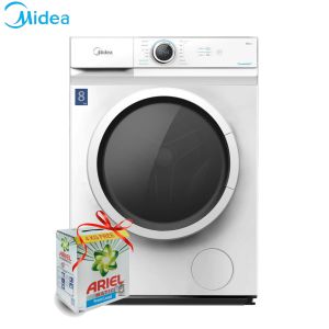 Midea 8Kg Front Load Washing Machine MF100W80B/W-NP