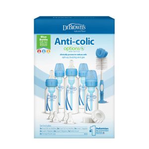 Dr Brown's Narrow Anti-Colic Options+ Baby bottle, Blue Gift Set SB05407-INTLX