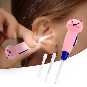 Super Safety Baby Ear Cleaner With Flash Light - Baby LED Light Earpick Ear Cleaner