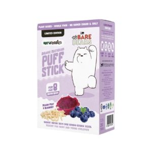 Natufoodies Organic Multigrain Puff Stick- Dragon Fruit & Blueberry 21Gm