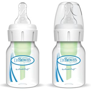 Dr. Brown's 2 Oz/60 Ml PP Options+ Narrow Bottle 2-Pack With Preemie Nipple, Sb2200-P3