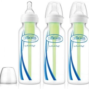 Dr. Brown's Sb83005-P3 8 Oz / 250 Ml Pp Narrow-Neck "Options" Baby Bottle 3-Pack