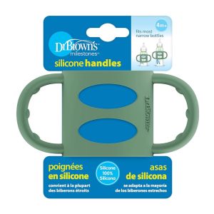 Dr Brown's Narrow Silicone Handles, Green Ac250-P6 (4m+)