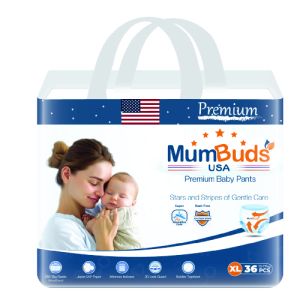 MumBuds American UltraThin Baby Pants XL 36Pcs​​ (12-17 KG)