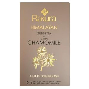 Rakura Himalayan Green Tea + Natural Chamomile 100 Teabag (Envelope)