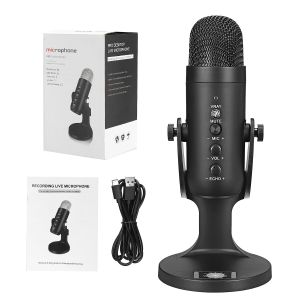 Professional Condenser MC-PW8 Pro Desktop USB Recording & Live Microphone for PC Computer Laptop