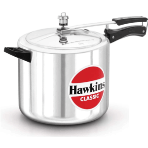 Hawkins Silver Aluminum Classic 10Litre Pressure Cooker CL10