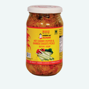 Aama Ko Achar Hot Cherry Pepper & Bamboo Shoots Pickle 380Gm