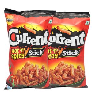 Current Hot & Spicy Sticks 80Gm (Pack of 2)