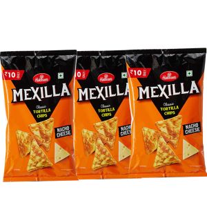 Haldiram's Mexilla Nacho Cheese Chips 55Gm (Pack of 3)