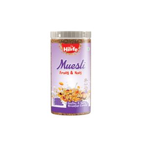 Hilife Muesli Fruit and Nuts 300Gm Jar