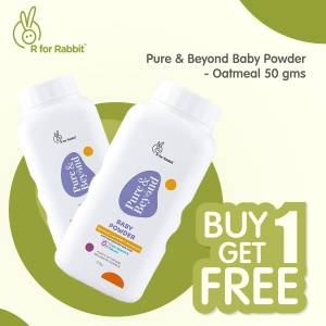 R for Rabbit Pure & Beyond Baby Powder(50 gms)- BPPBOM50 (Buy 1 Get 1)