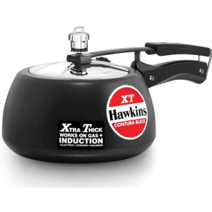 Hawkins Black Contura 3 Litre Pressure Cooker Induction Compatible CXT30