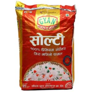 Gyan Soaltee Jeera Masino Rice 25Kg