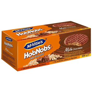 Mcvities Hobnob Milk Chocolate Biscuits 300gm