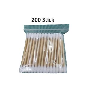 Cotton Buds 200Pcs Wooden Stem