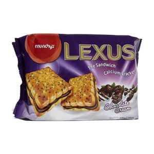 Munchy's Lexus Chocolate Sandwich Crackers 225Gm