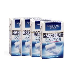 Happydent White Mint Flavour Chewing Gum 15.4Gm (Pack of 4)