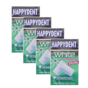 Happydent White Sugarfree Spearmint Flavour Chewing Gum 16.5Gm (Pack of 4)