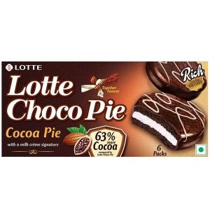 Lotte Choco Pie 6 Pack Rich Cocoa Pie 168Gm