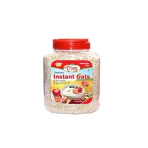 D'lite Premium Instant Oats Jar 500Gm