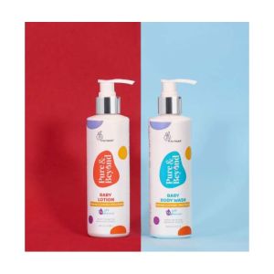 R for Rabbit  Pure & Beyond Baby Bodywash (200ml) + Pure & Beyond Baby Lotion (200ml) Baby Care Kit - KITBWLO2002