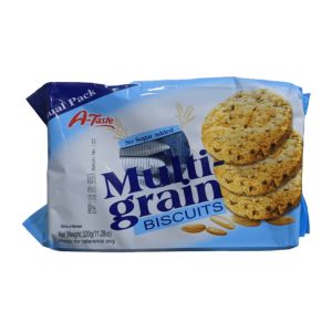 A-Taste Multigrain No Sugar Added Biscuits 320Gm