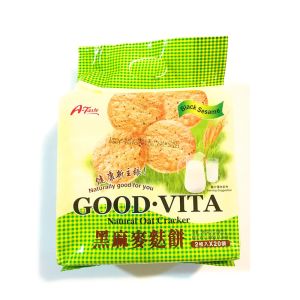 A-Taste Black Sesame Oat Crackers 380Gm