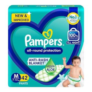 Pampers Diaper Baby Pants Medium 42'S