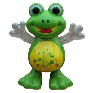 Battery Operated Dancing Frog Toy with Swinging Action, Music & LED Light