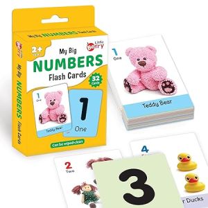 Little Berry My Big Numbers Flash Cards 32pcs for 2+ Kids