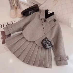 Side Collar Jacket Set