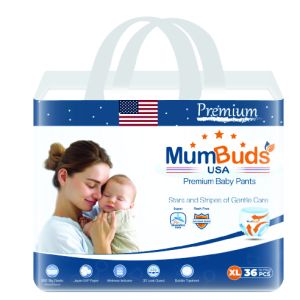 MumBuds American UltraThin Baby Pants XL 36Pcs​​ (12-17 KG)