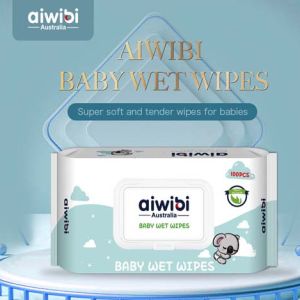 Aiwibi Australian 100% Soft Care Baby Wet Wipes 100 Pcs