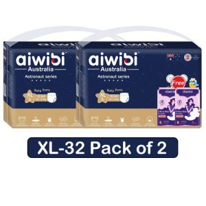 Aiwibi Australia Astronaut Series Pant style Diaper XL-32 (12-17KG) Pack of 2