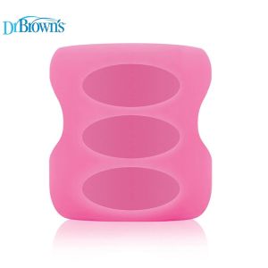 Dr. Brown's Wide-Neck Glass Bottle Sleeve - Pink 5oz/150 ml AC081