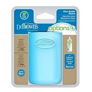 Dr Brown's 4 oz/120 mL Narrow Glass Bottle Sleeve - Blue AC201